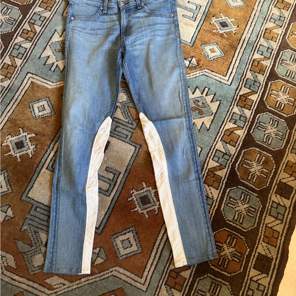 Rag & Bone Blue and White Skinny Jeans